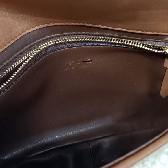 Jimmy Choo Carolina Shearling Shoulder Bag - Cream Multi - Picture 11 of 16